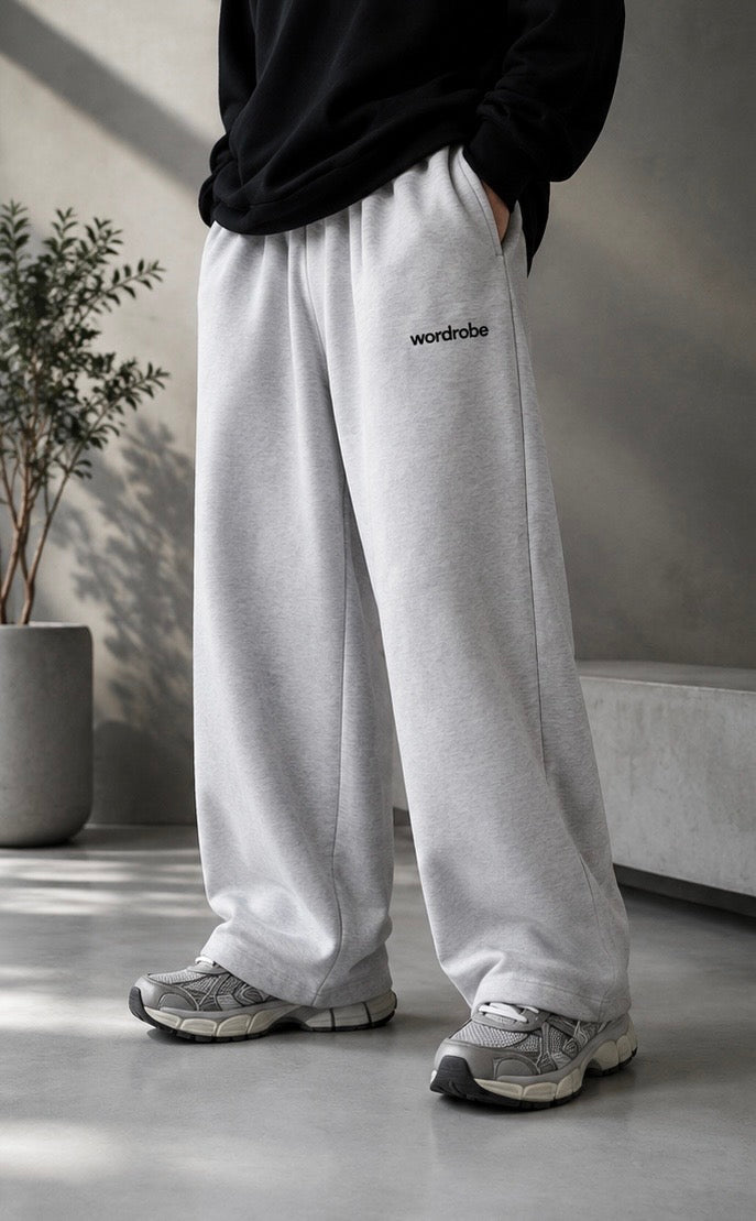 Everyday Unisex  White Joggers